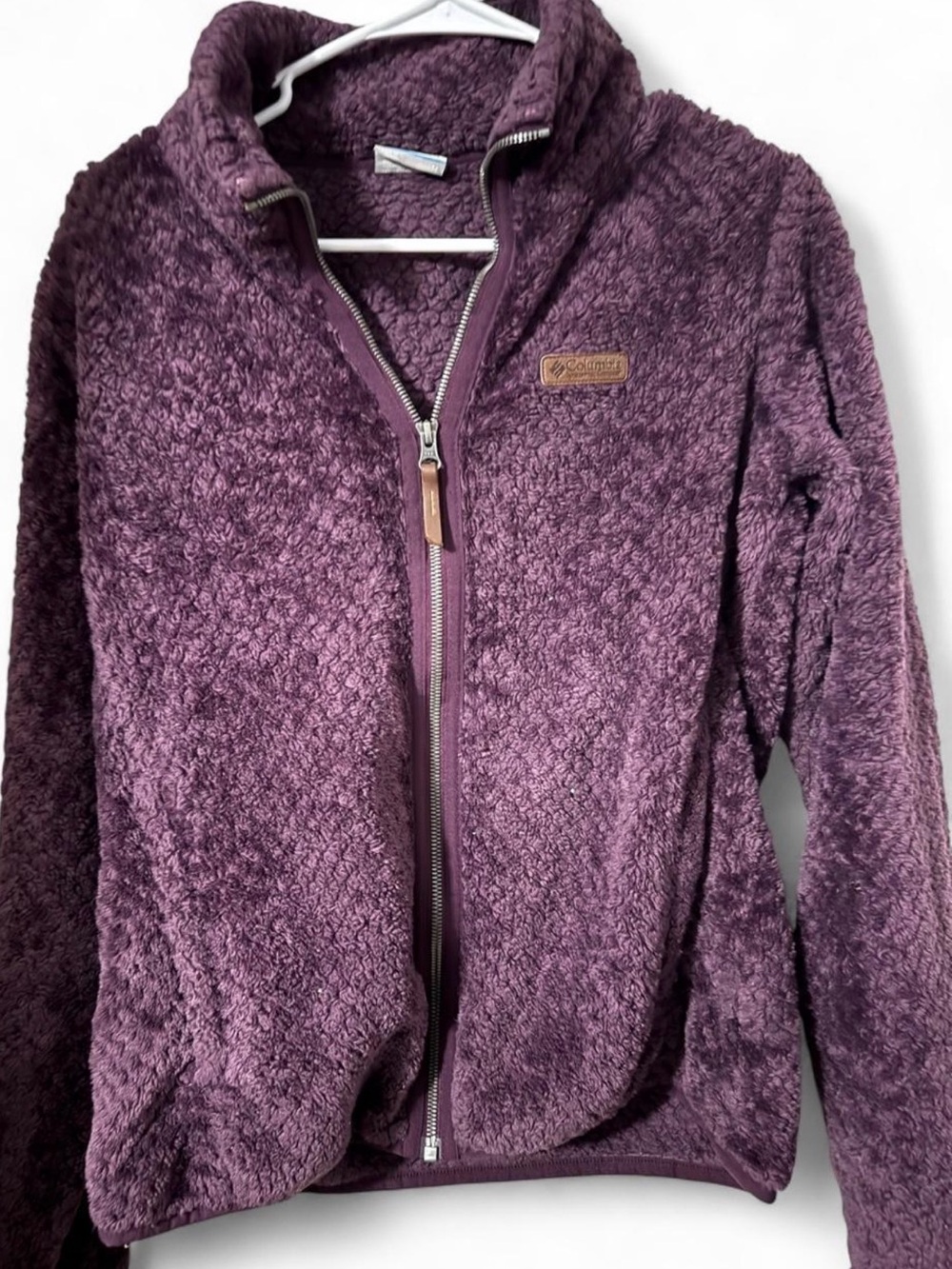Columbia Plush Full-Zip Fleece Jacket - Plum